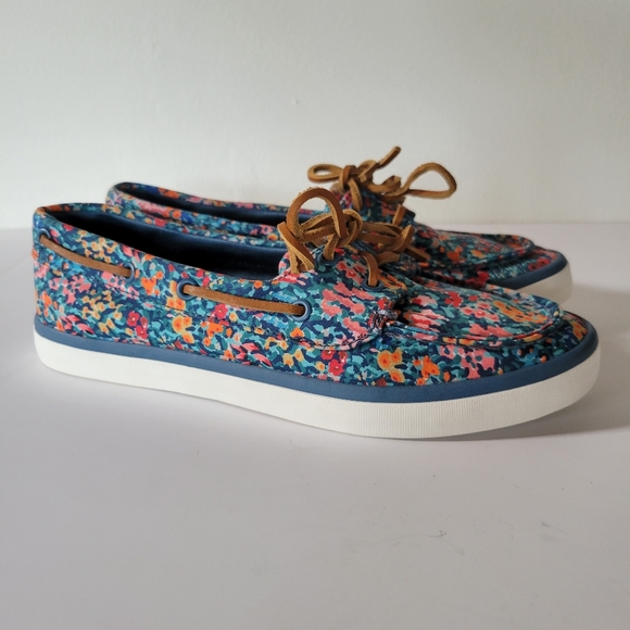 Sperry Floral Lace-up Slip-on Loafers Size 6.5 - Picture 5 of 7